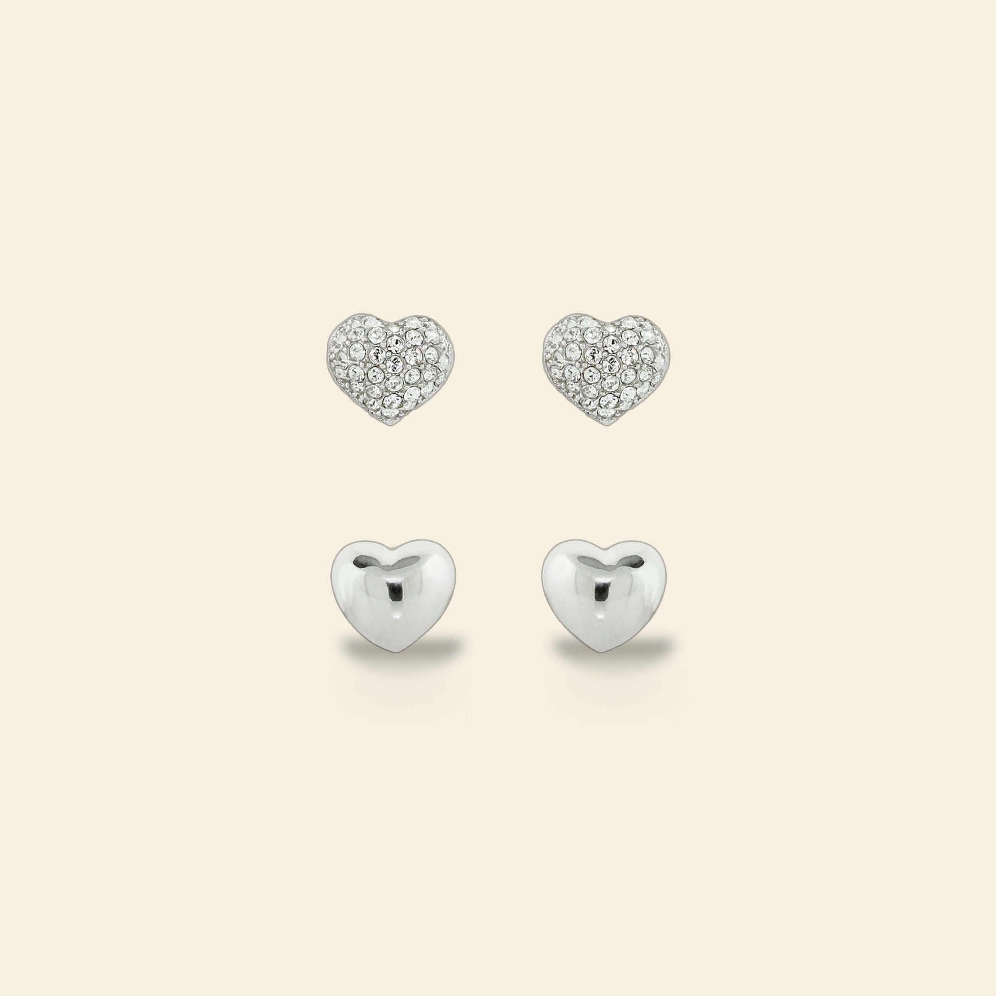 Sydney Leigh Heart Earrings Set of 2