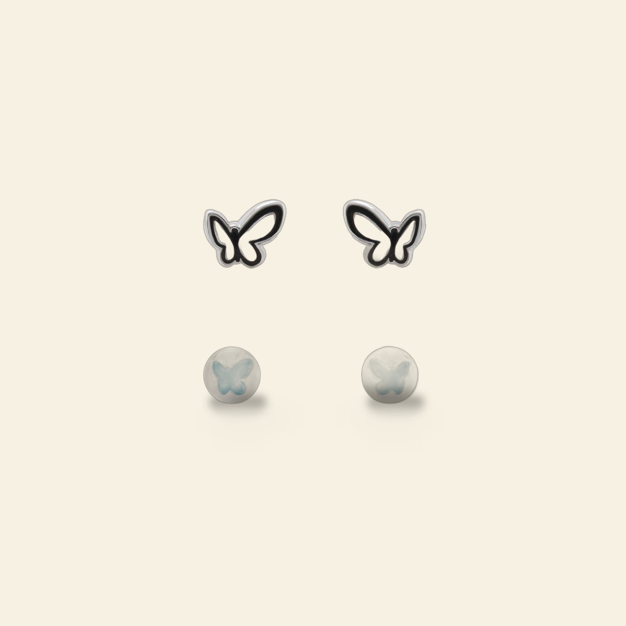 Sydney Leigh Butterfly Earrings Set of 2