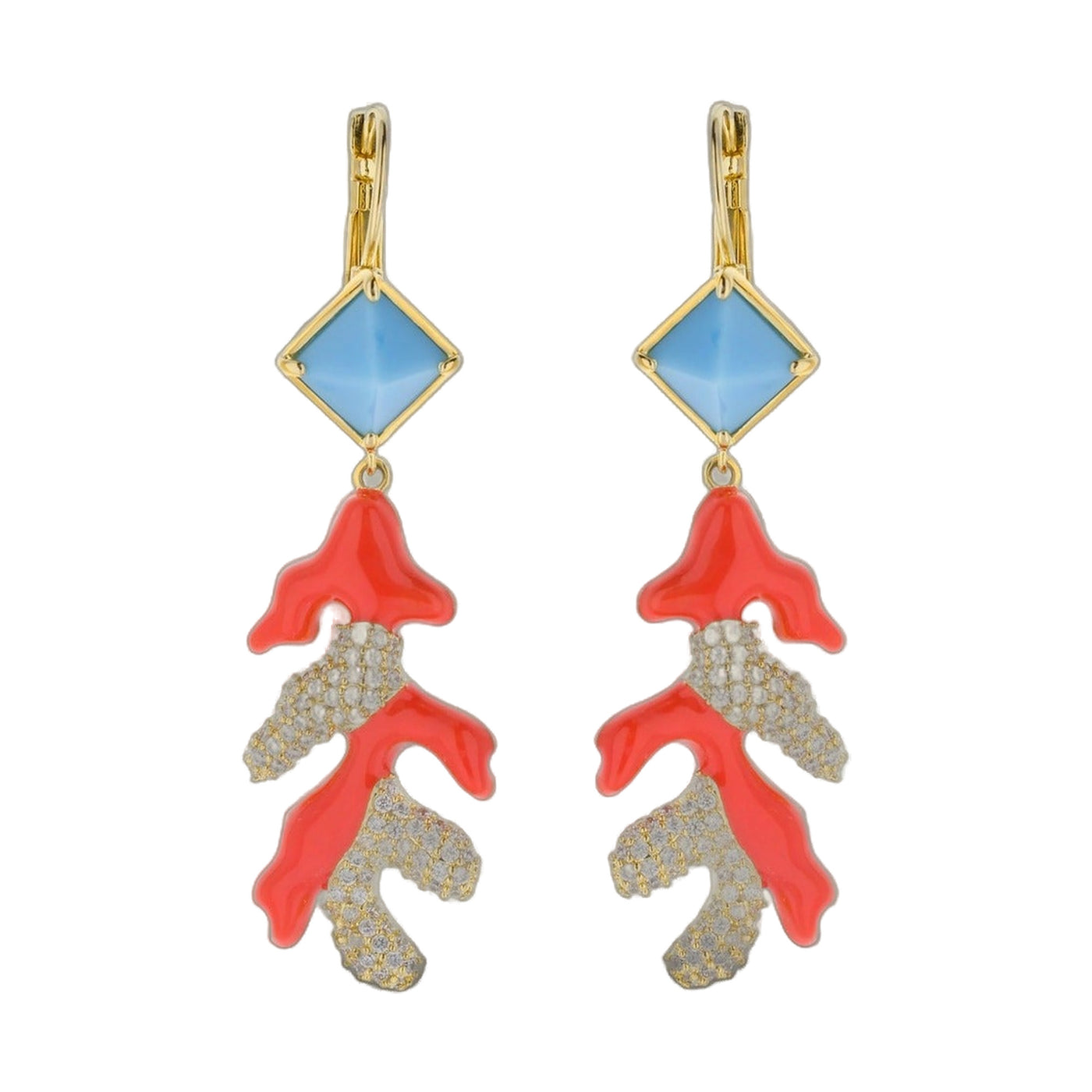 Pretty Little Things Coral Earrings