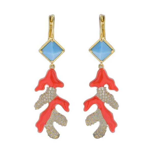 Pretty Little Things Coral Earrings