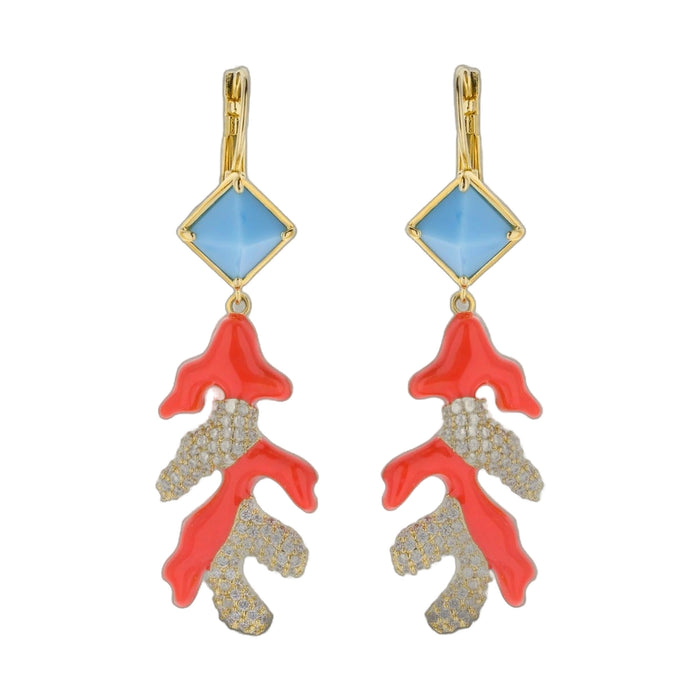 Pretty Little Things Coral Earrings