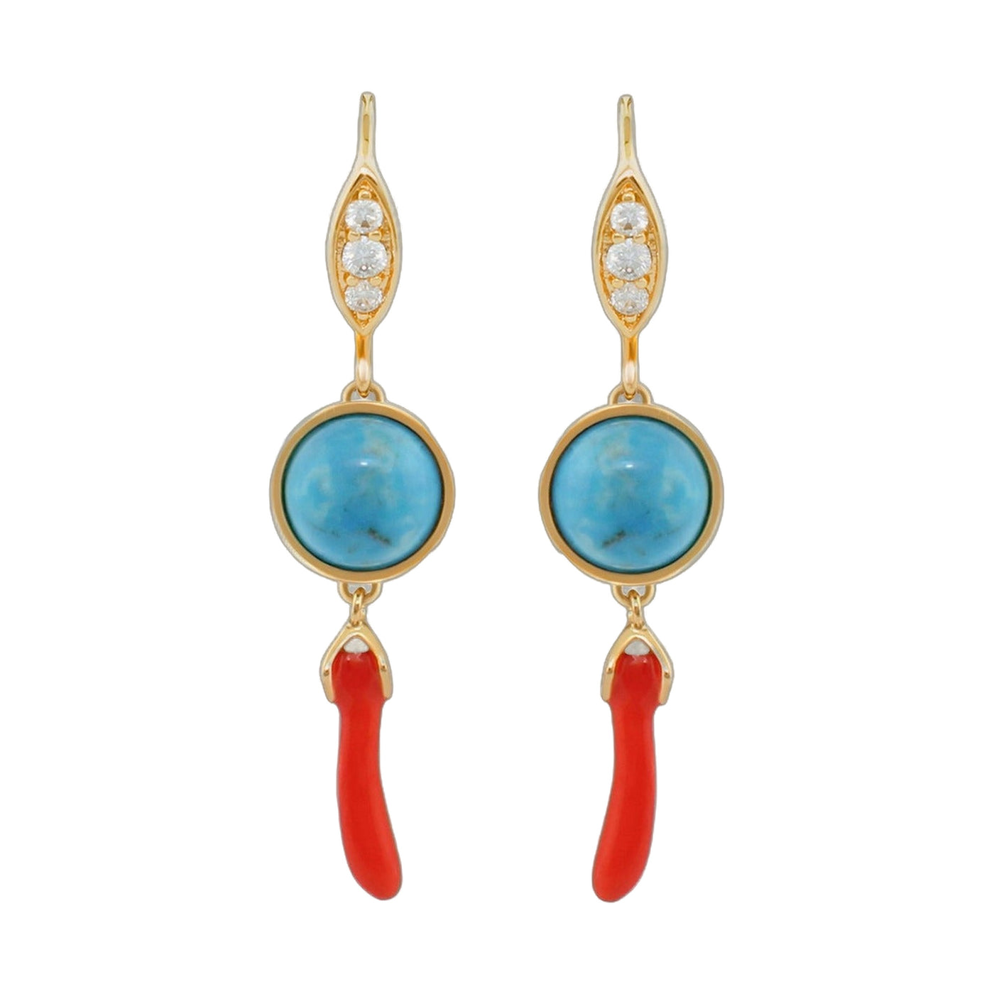 Pretty Little Things Coral Earrings