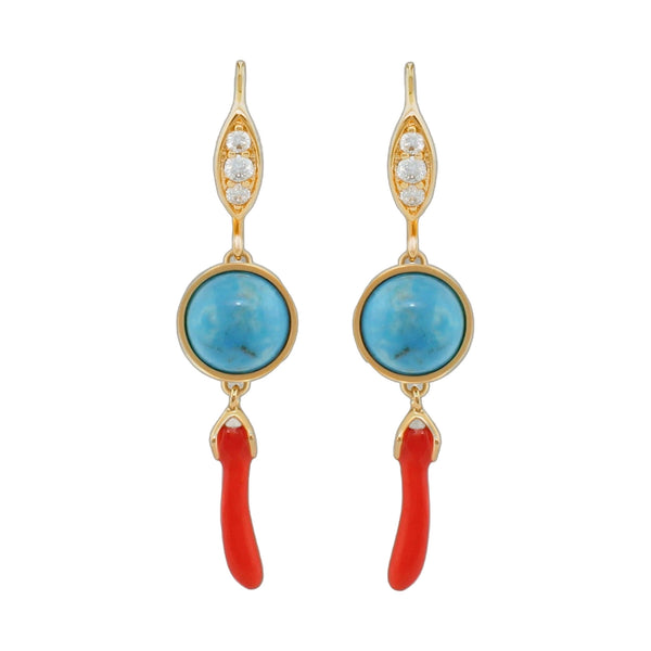 Pretty Little Things Coral Earrings