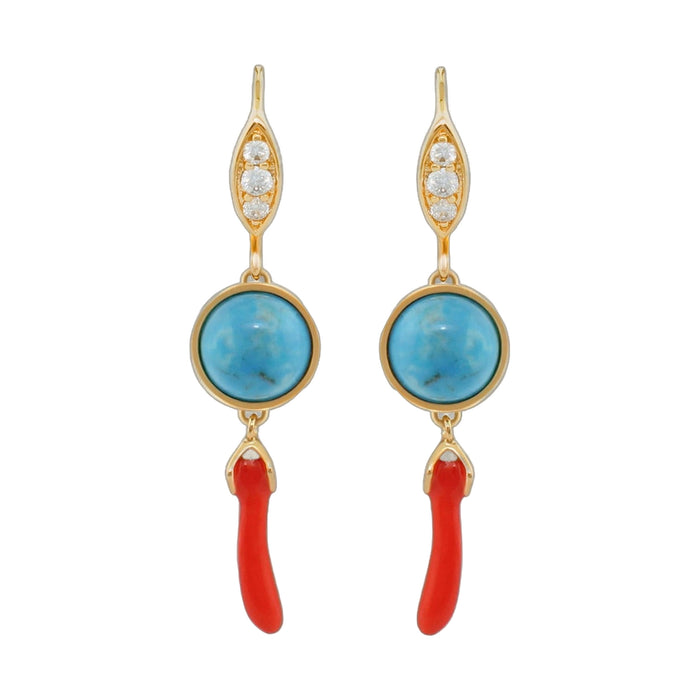 Pretty Little Things Coral Earrings