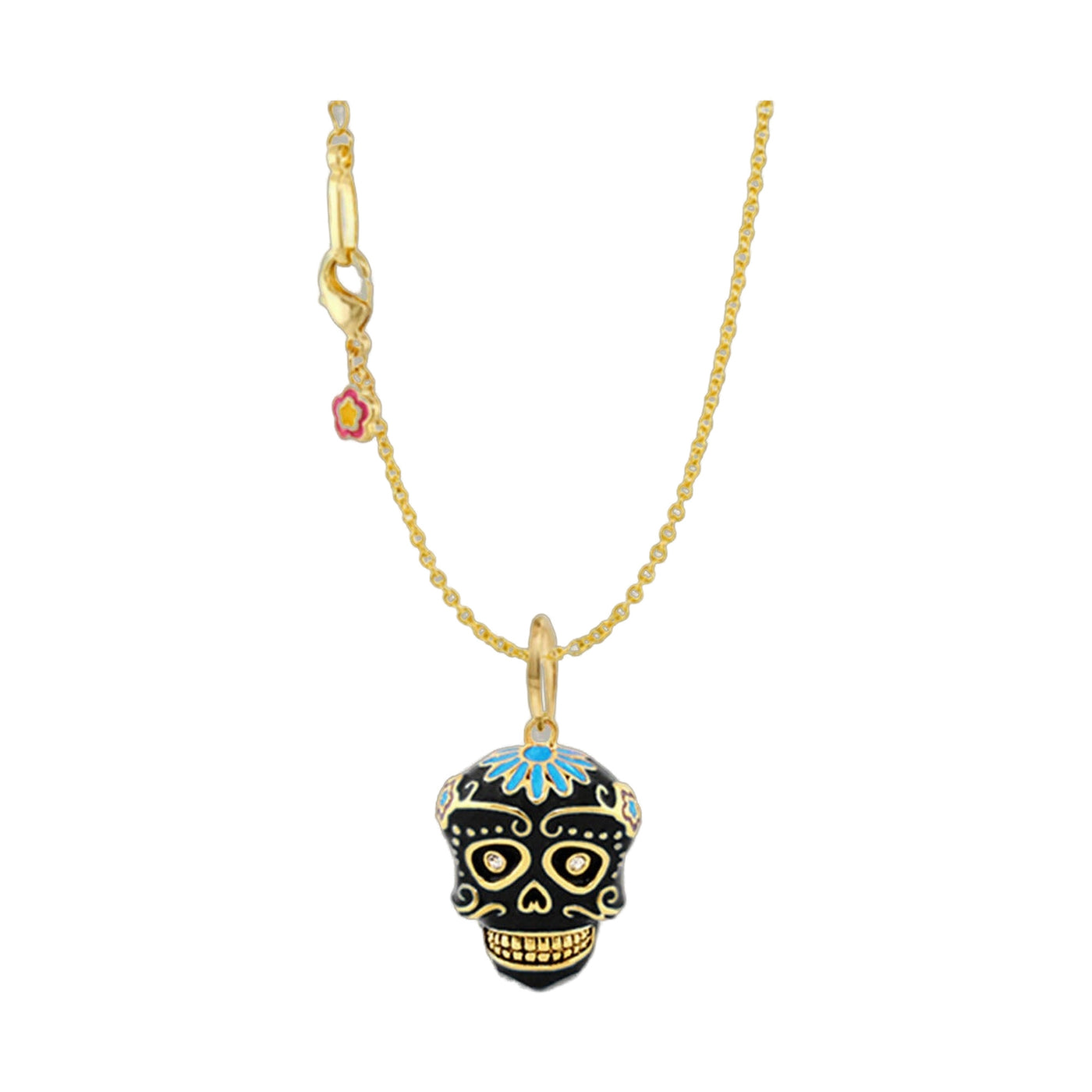 Eau Dia De Los Muertos Skull Pendant