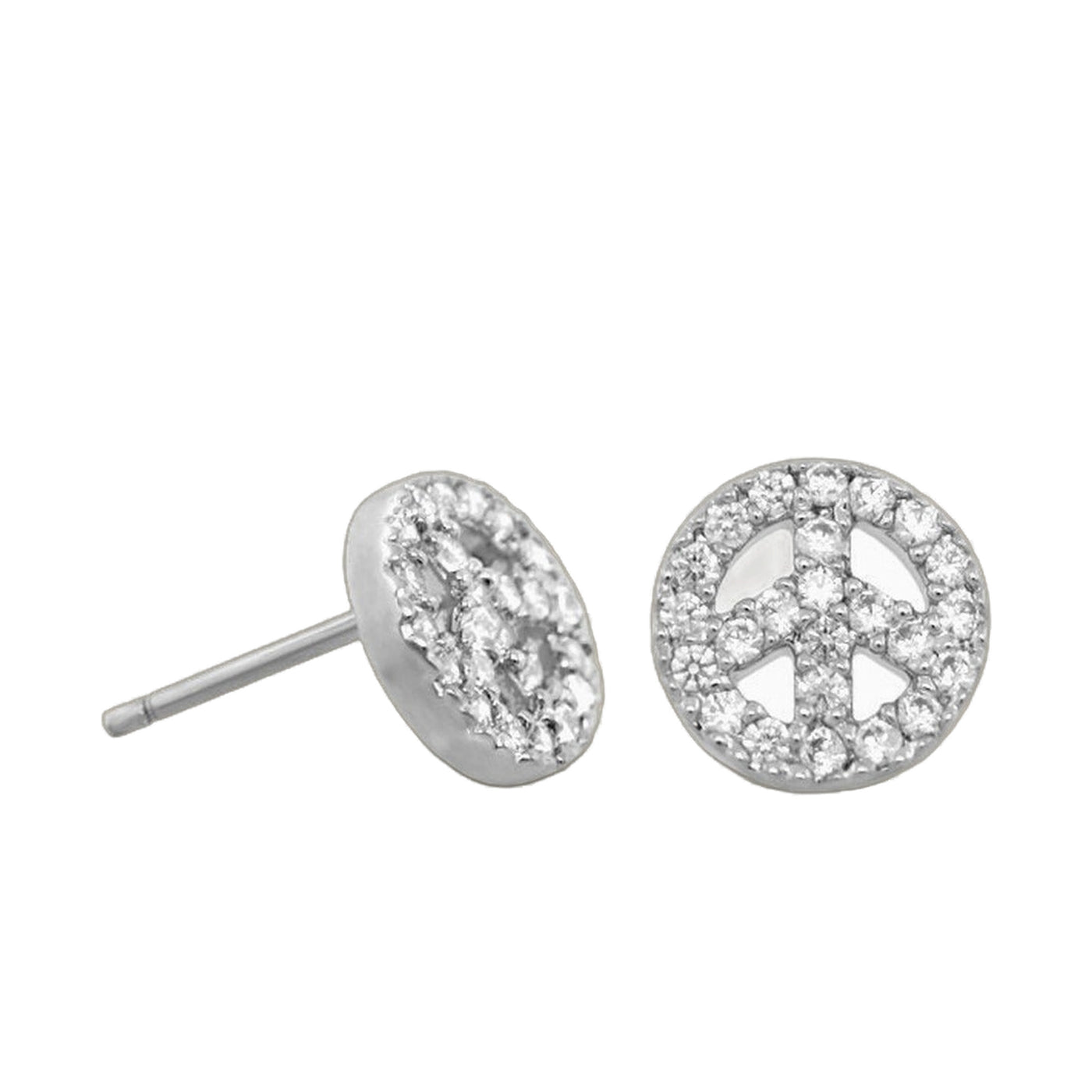 Girls Peace Sign Earrings
