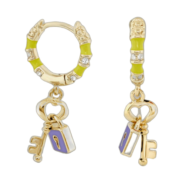 Lock and Key Earrings
