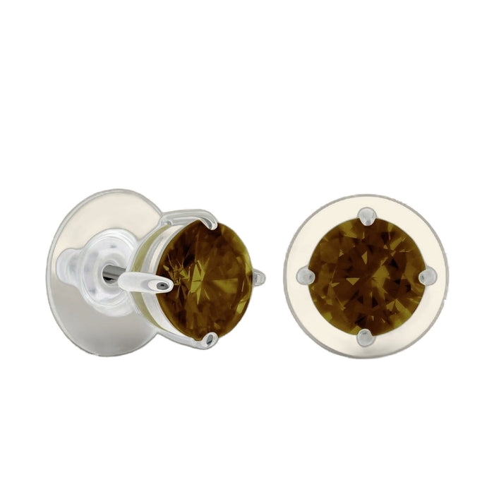 925 Stud Earrings 1.3 Ct