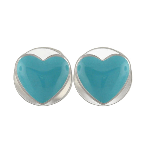 Heart Enamel Earrings