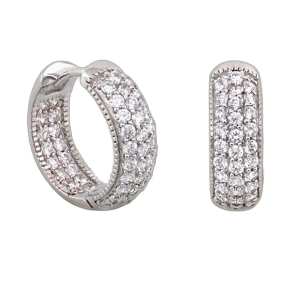 Glamour Pave .925 Earrings