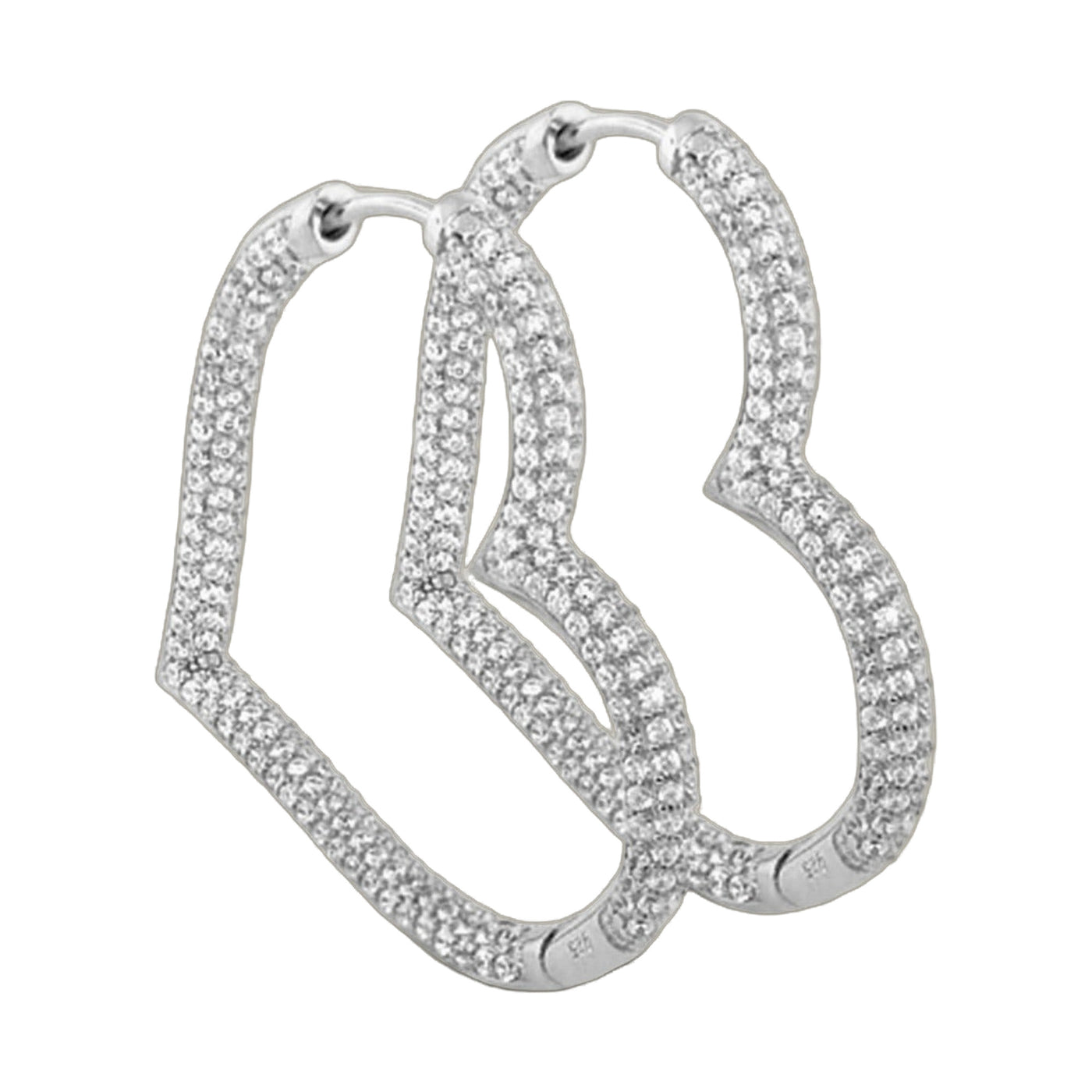 Glamour Pave 925 Earrings