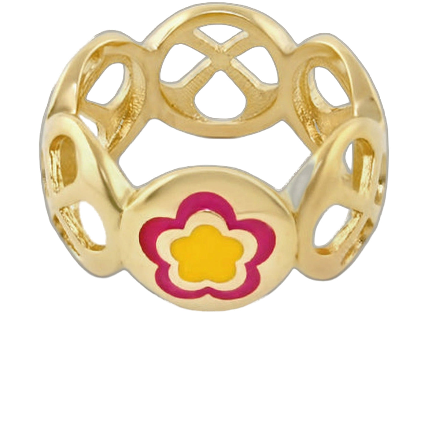 Falling Flowers Ring Band
