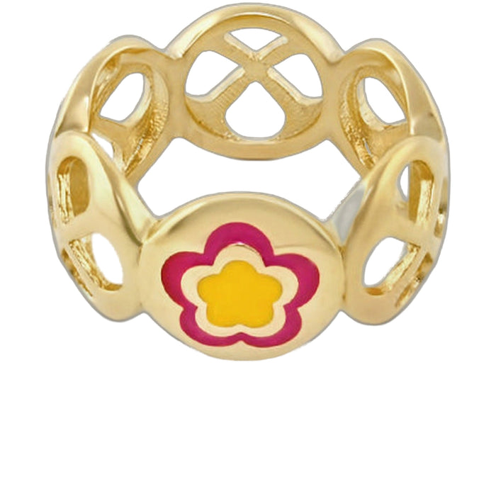 Falling Flowers Ring Band