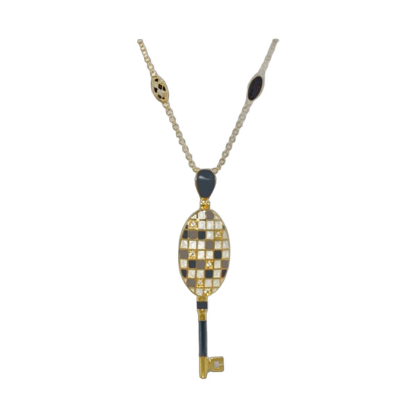 Fun Key Necklace Mosaic Style
