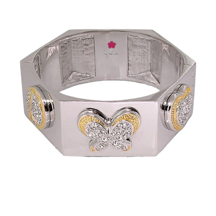 Hexagonal Duo Tone Bangle