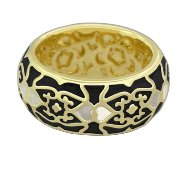 Hidden Hearts 18K Gold-Plated Band Ring