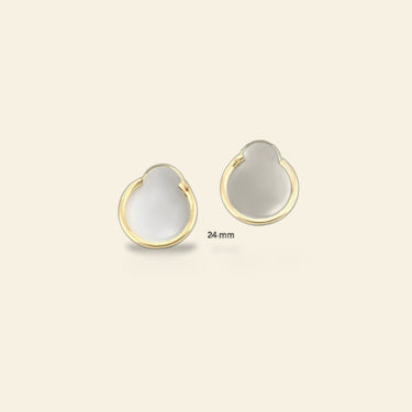14k Yellow Gold Filled Hoop Earrings 24 Mm