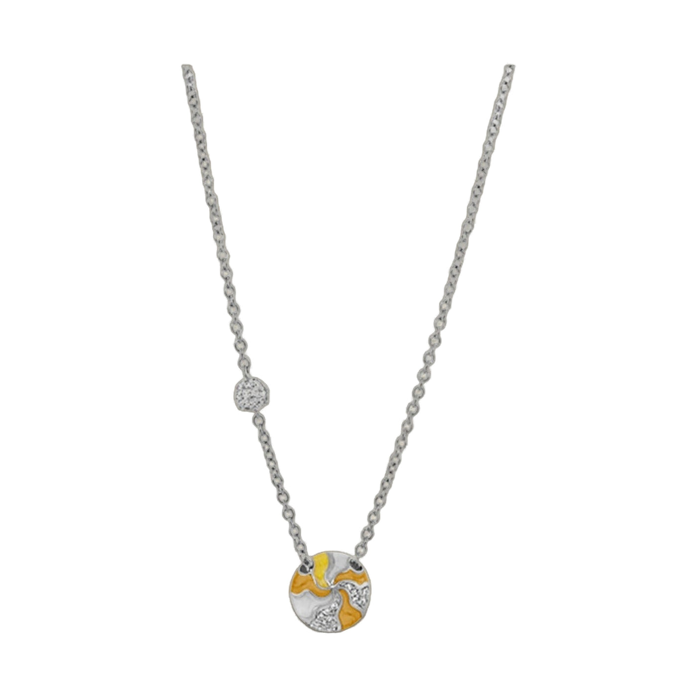 Earth Wind and Pave Necklace