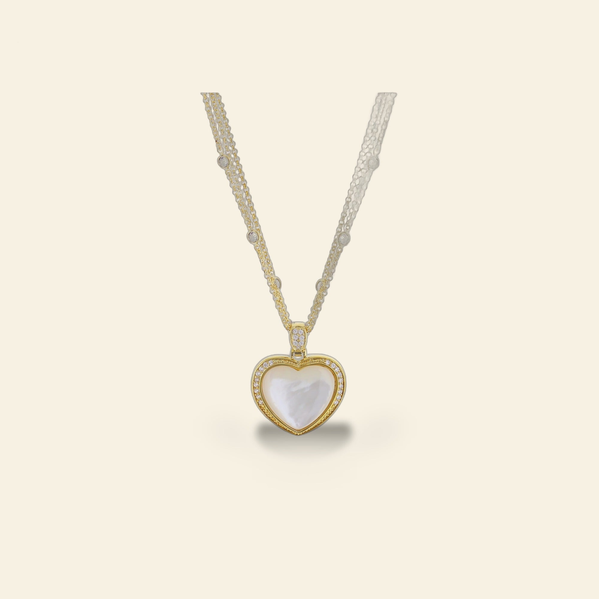 Pave Love Necklace