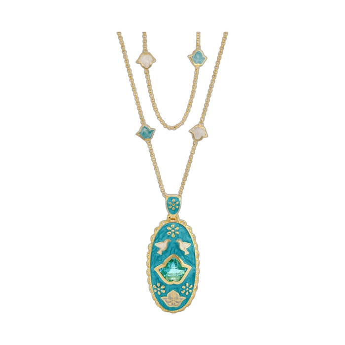 Peace and Dove Pendant Necklace