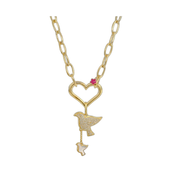 Peace and Dove Necklace