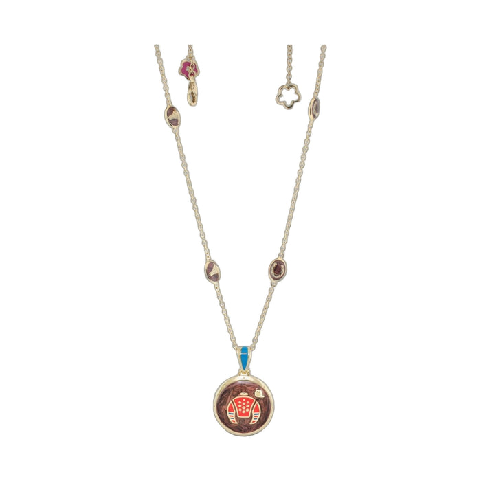 Equestrian Enamel Necklace