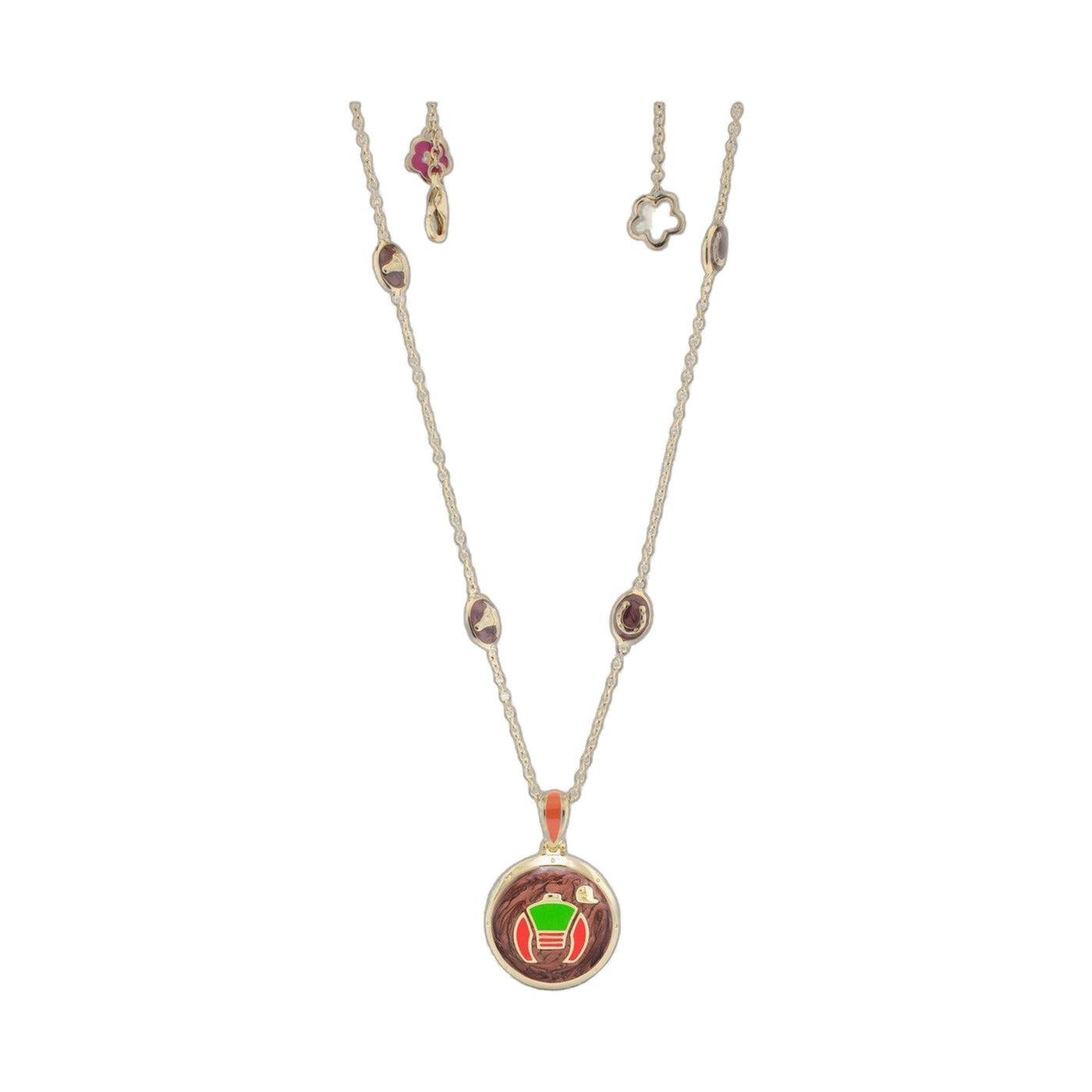 Equestrian Enamel Necklace