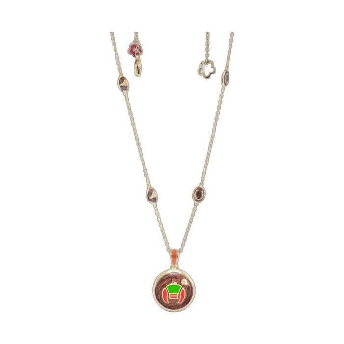 Equestrian Enamel Necklace