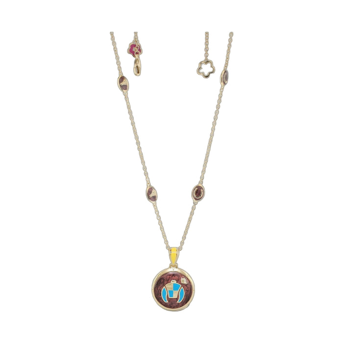 Equestrian Enamel Necklace
