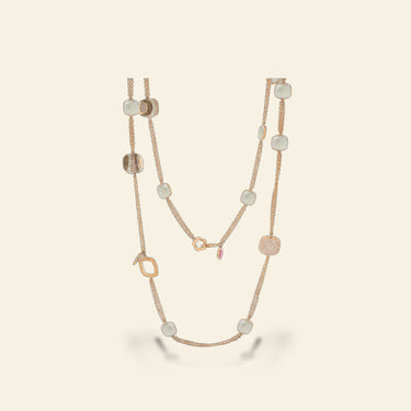 Stripes of Pave Necklace