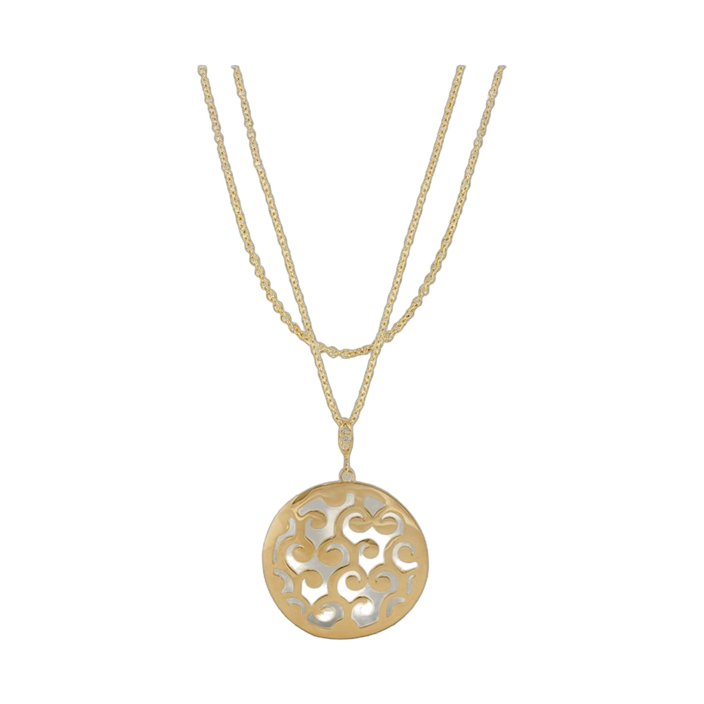 Stamped with Love Swirl Necklace