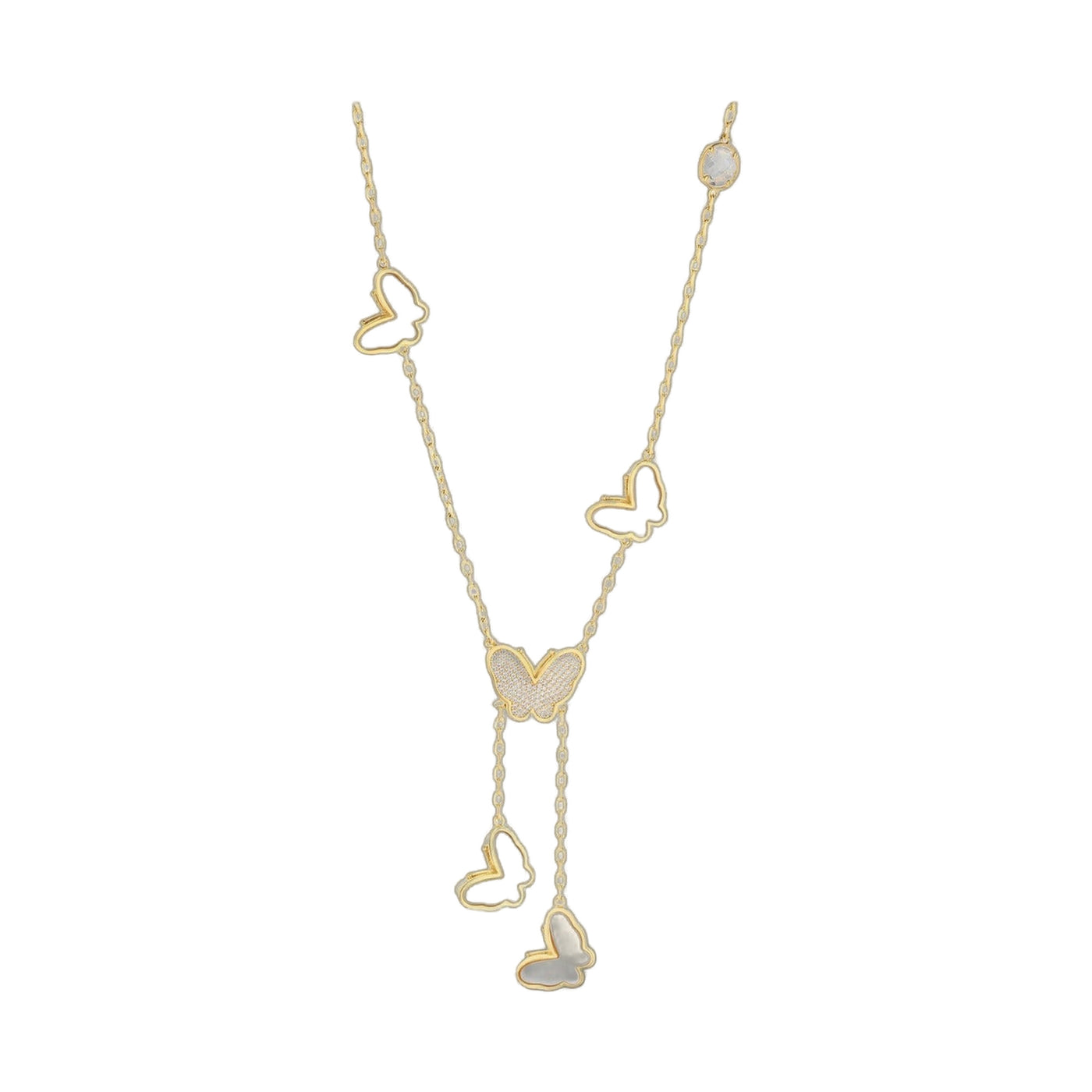 Mariposa Butterfly Onyx Necklace