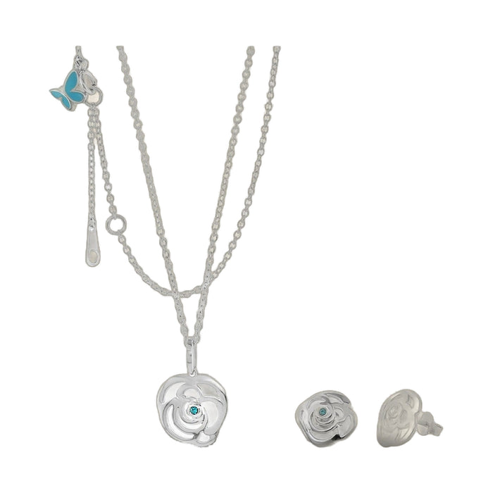 Sydney Leigh Rose Necklace & Earrings Set
