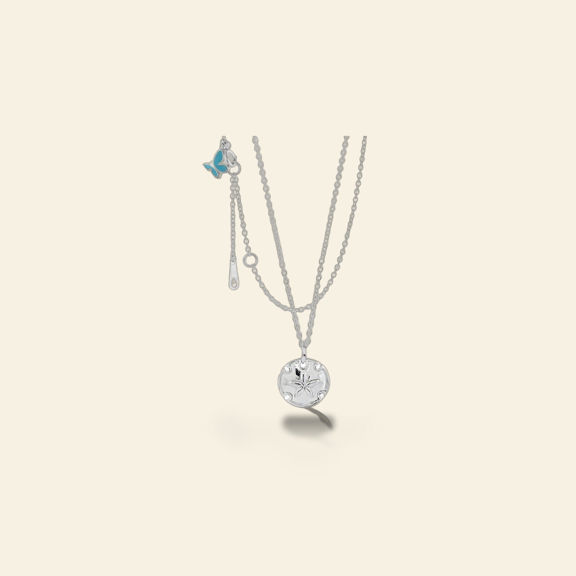 Sydney Leigh Sand Dollar Necklace & Earrings Set