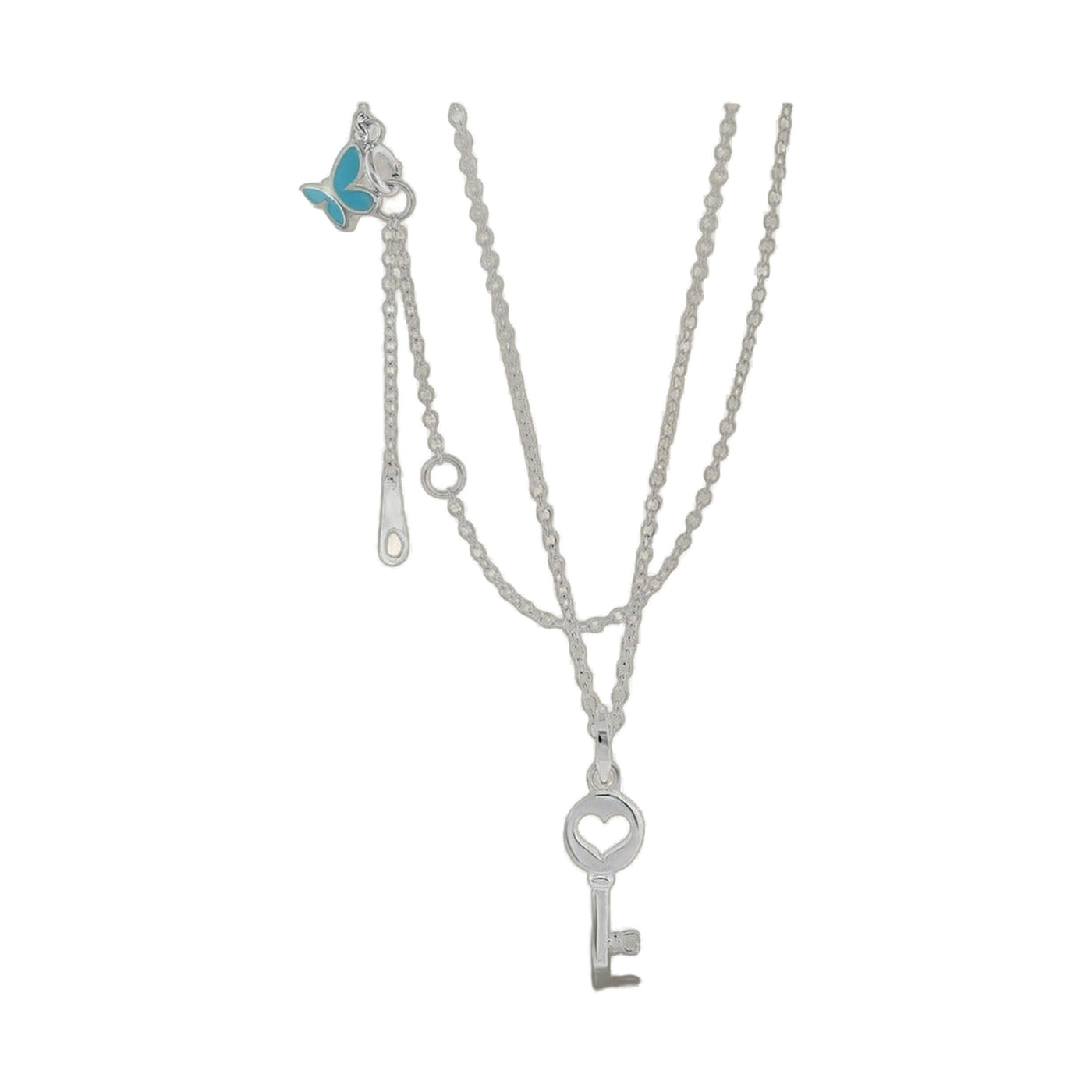 Sydney Leigh Heart Key Necklace & Earrings Set