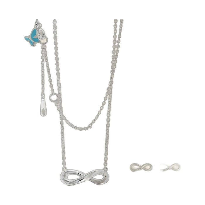 Sydney Leigh Infinity Necklace & Earrings Set