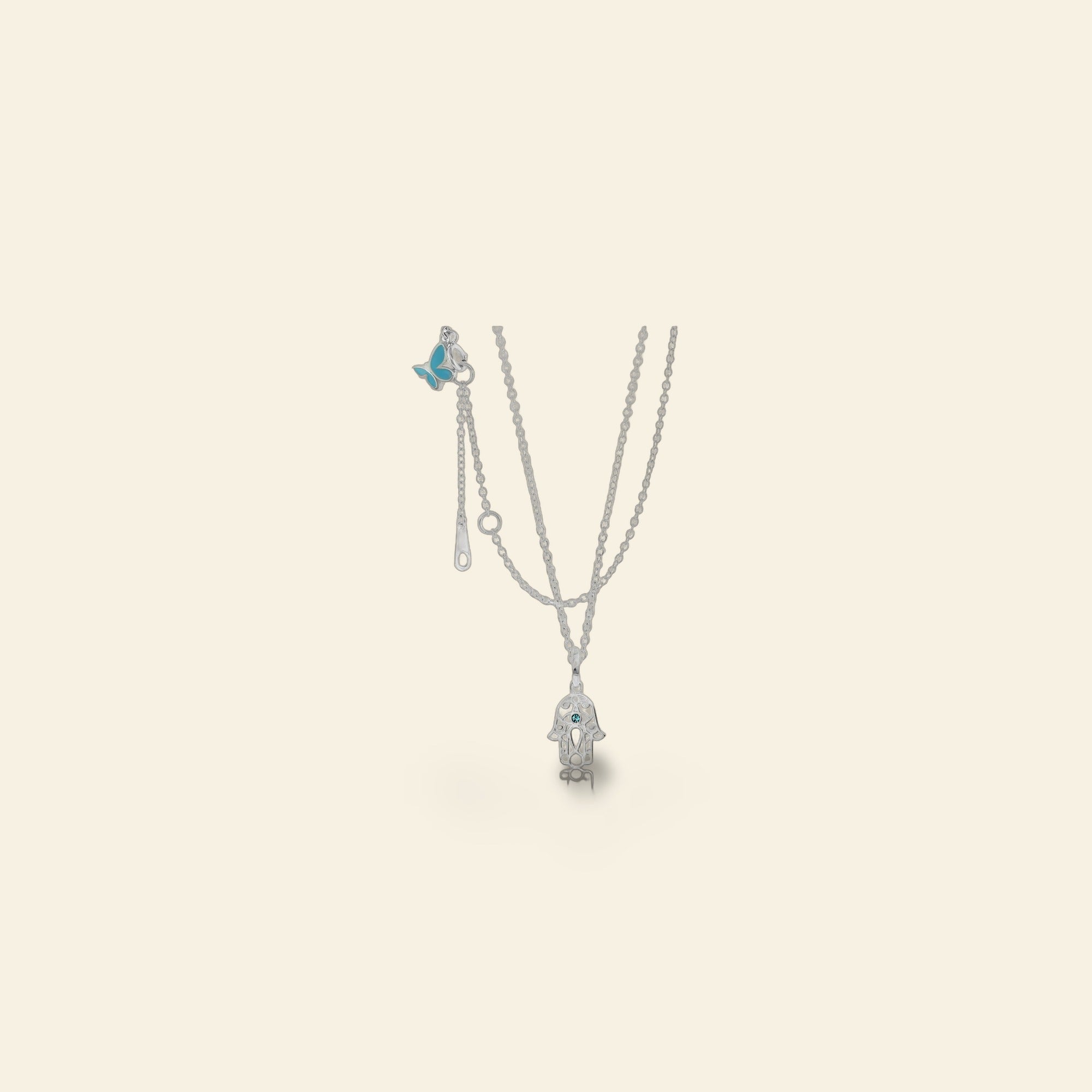 Sydney Leigh Hamsa Necklace & Earrings Set