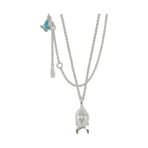 Sydney Leigh Buddha Necklace & Earring Set