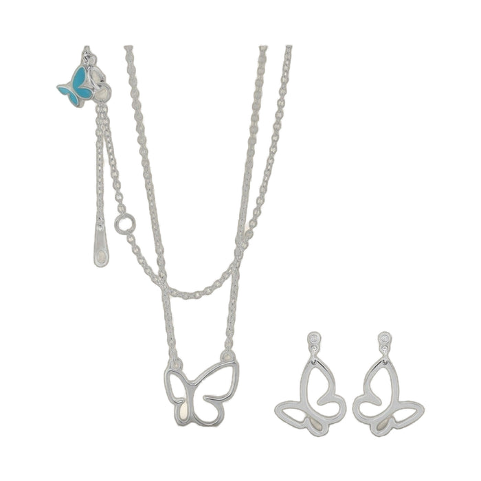 Sydney Leigh Butterfly Necklace & Earrings Set
