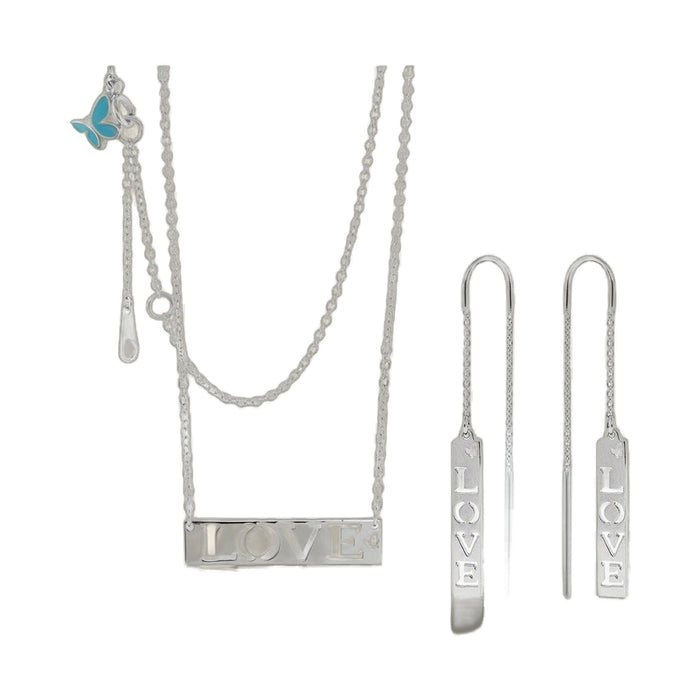 Sydney Leigh Love Necklace & Earrings Set