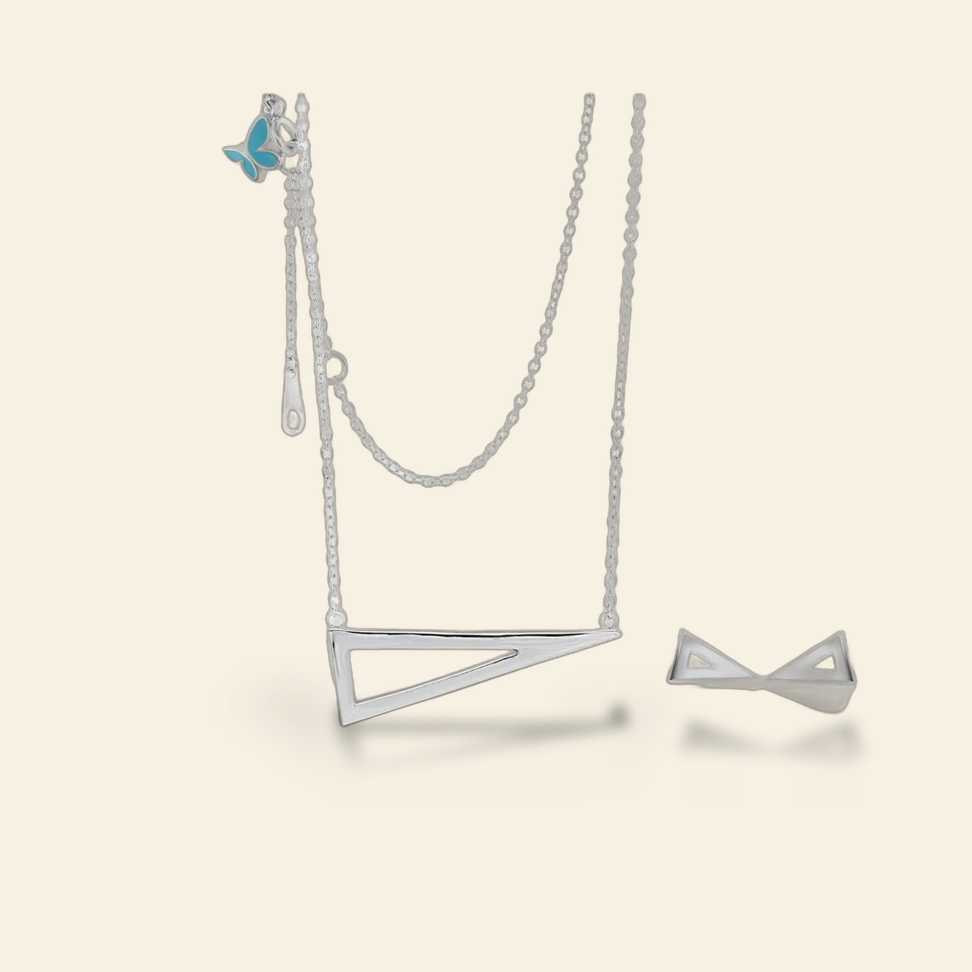 Sydney Leigh Triangle Necklace & Earrings Set