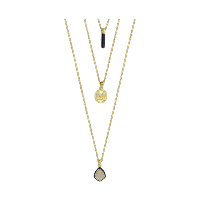 Delicato Triple Chain Necklace