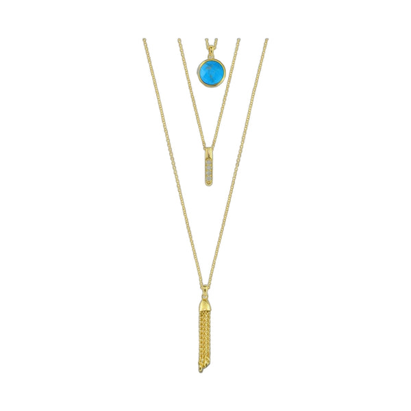 Delicato Triple Chain Necklace