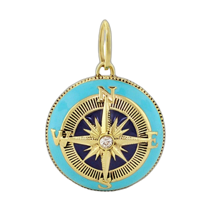An enamel pendant