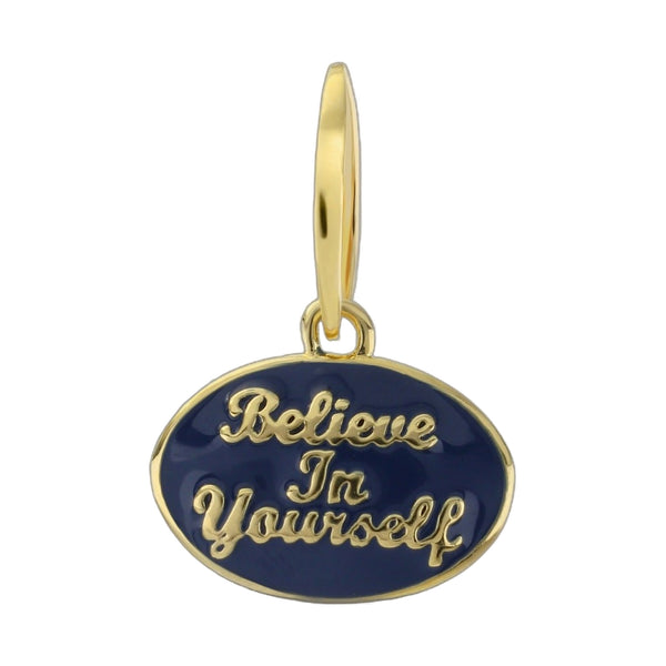 Petit Gateau Pendant — Believe In Yourself Oval