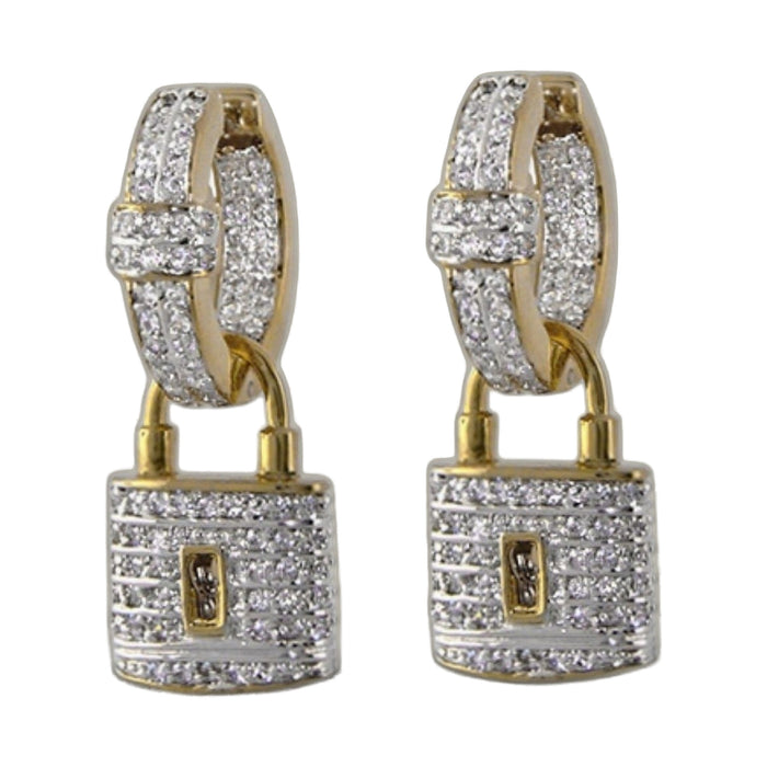 Hoope earring with hanging luck