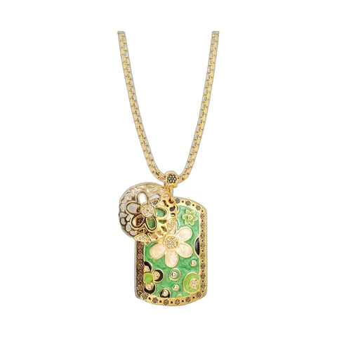 Art Deco Pendant Necklace — Daisy & Cluster Charm