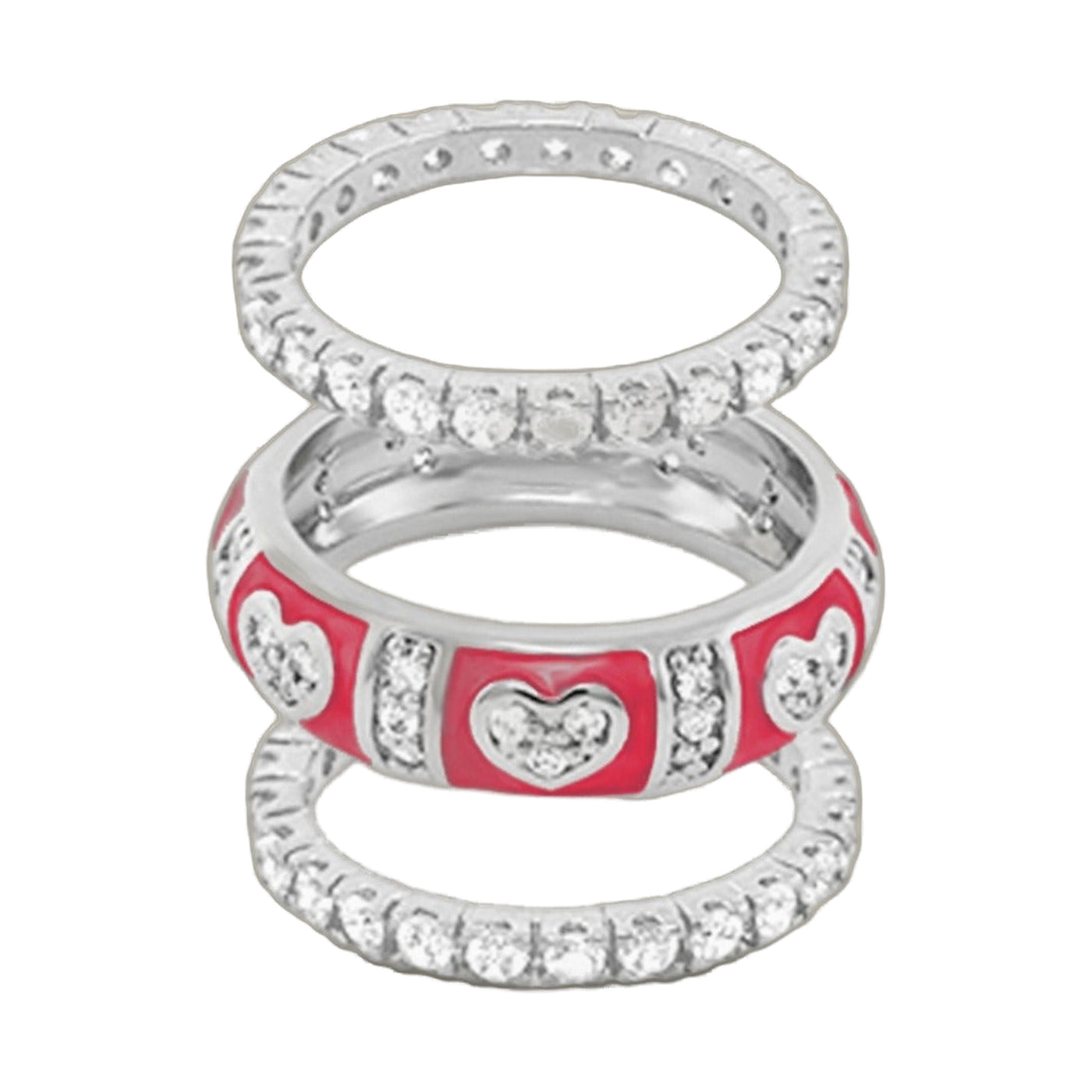 Pave Love Ring Set