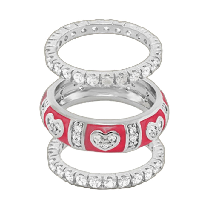 Pave Love Ring Set