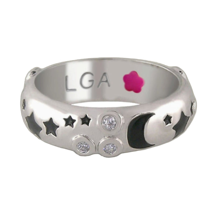 Stars of Night Stackable Ring